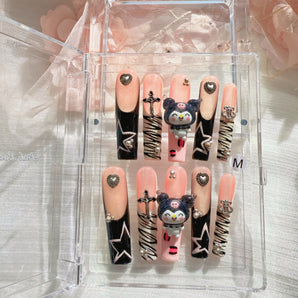 Kuromi Extra long square nail