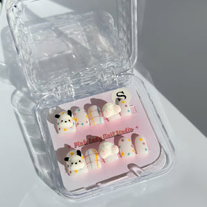 Blue Cinnamoroll 3D short nails