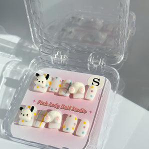 Blue Cinnamoroll 3D short nails